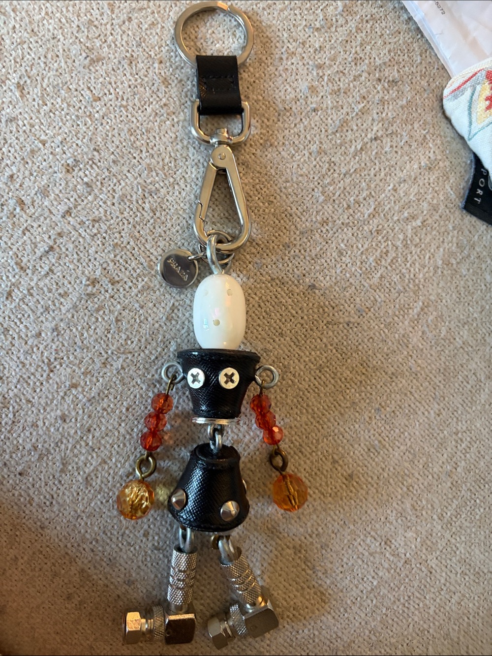 Prada authentic handbag charm. One of a kind. NWOT